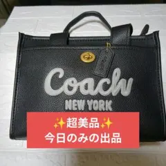 ✨極美品中古品✨COACH カーゴトート 2WAY ブラックのサムネイル
