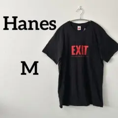USA古着✨Hanes EXIT ESCAPE ROOM プリントTシャツ M