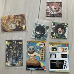 新品未使用　鬼滅の刃 カード&ステッカー7枚セット