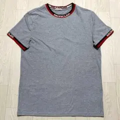MONCLER レタリング リンガー ロゴ 半袖 Tシャツ ネイビー Lサイズ 