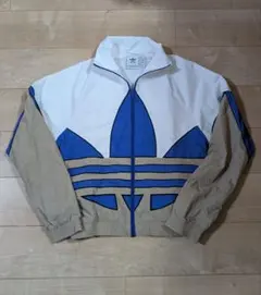 【希少サイズ】アディダス ウーブンジャケット トレフォイルビッグロゴ XSサイズ
