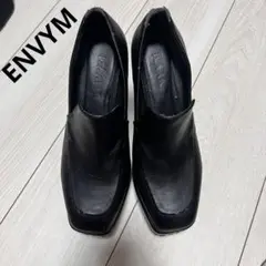 値下げ不可ENVYM アンビー スクエアトゥローファー 厚底 24.5cm