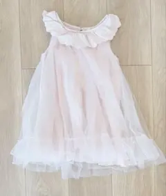 チュール ノースリーブワンピース ピンク 120cm