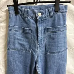 フロントポケット フレアデニムパンツのサムネイル