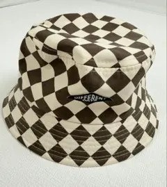 DIFFERENT DAYS キッズ バケットハット チェック柄　52cm