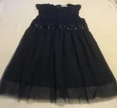 キャサリンコテージ　レースワンピース　濃紺　130