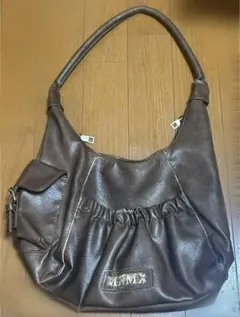 ブラウン ショルダーバッグ