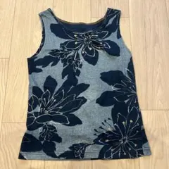 【美品】Pal’las Palace 藍染 花柄 コットン タンクトップのサムネイル