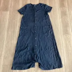 ベルメゾン マタニティサイズ２ＷＡＹ半袖ワンピースパジャマ　ネイビー