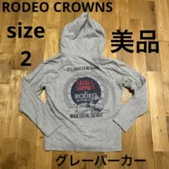 RODEO CROWNS バックプリント グレー パーカー
