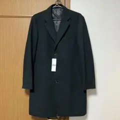 GU ウールブレンドチェスターコート　ダークグリーン　メンズ　Mサイズ　未使用