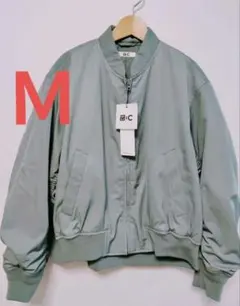 新品 UNIQLOCボマージャケット 男女兼用 MA1 グリーン M ユニクロ