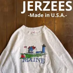 一点物！！【JERZEES ジャージーズ】ビンテージスウェットシャツ　USA製 JERZEES - 古着 80~90年代 ジャージーズ Jerzees プリント
