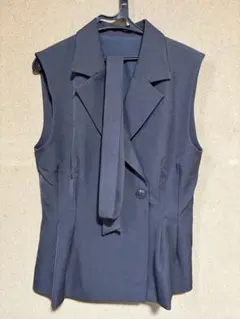 極美品 MaxMara MARELLA ジレ ベスト ミドル ストライプ 42 - メルカリ