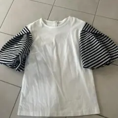 美品　ボーダーズ　パフスリーブカットソーのサムネイル