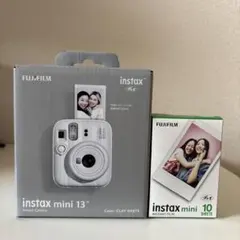 新品】フィルム付 チェキミニ13 本体 フロストブルー【24h以内発送 