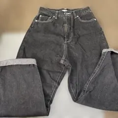 après jour ダークグレー デニムパンツ S