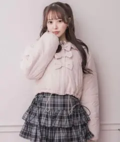 rose frill down jacket sovisoon - メルカリ