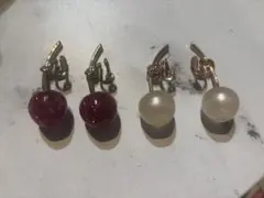 リキュエム　チェリー　イヤリング　2個セット　さくらんぼ