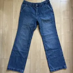 GU ダークブルー ストレートデニム XL 丈長め