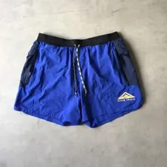【人気】 NIKE TRAIL ナイキ ハーフパンツ ブルー ワンポイントロゴ
