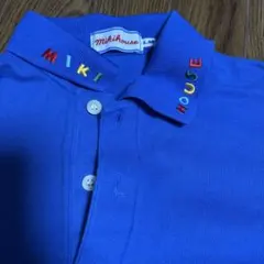 ミキハウス ポロシャツ ブルーのサムネイル
