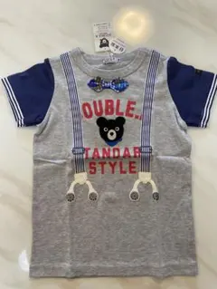 【訳あり新品】DOUBLE.B Tシャツ 120cm グレー
