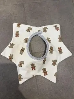 petit main ベア柄 スタイ よだれかけ
