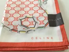 CELINE ハンカチ オレンジ　50cm