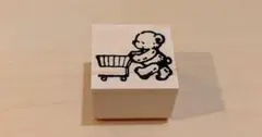 クマとショッピングカートのスタンプ pepin紙博vol.11