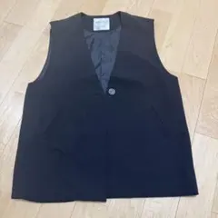 Heather ベスト ジレ ブラック