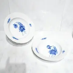 24cm•未使用】ロイヤルコペンハーゲン ブルーフラワー 深皿 スープ