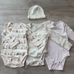 H&M スヌーピー柄 ボディスーツセット
