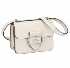 COACH ホワイトレザー ショルダーバッグ
