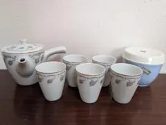 ノリタケ　BALLAD　急須と湯呑み5個セット＋茶筒