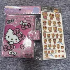 サンリオ　ハローキティ　シールバインダー　シール帳　日焼けキティ