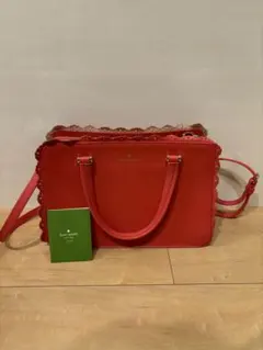 Kate Spade レッドショルダーバッグ