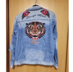 ILLEGAL CLUB デニムジャケットの虎刺繍