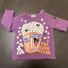 DOUBLE.B ポップコーンデザイン トレーナー 80cm 紫色