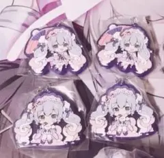 雪ミク 2023 あそーと ラバーキーホルダー 4 点