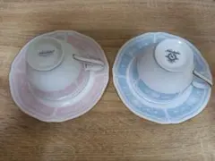 ☆Noritake ☆カップ&ソーサー☆2客セット☆レースウッドゴールド☆