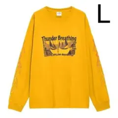 GU 鬼滅の刃 我妻善逸　ロングTシャツ　L　ロンT　イエロー