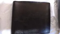 【本革風】黒 2つ折り ギフト 新生活 カードケース ブラック