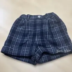 Jenni Love チェック柄 半ズボン ネイビー