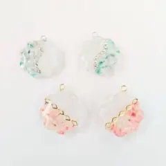 フラワーレジンパーツ2種