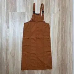 w closet ダブルクローゼット エプロンジャンパースカート 綿100%