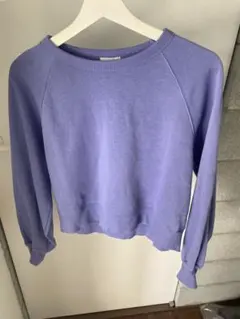 ラベンダー 薄紫 トレーナー