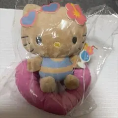 2011年 ハローキティ 日焼け ぬいぐるみ マスコット レトロ 当時物