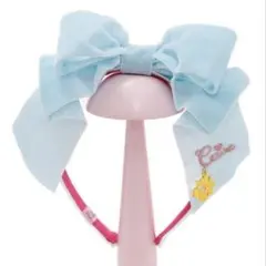 Cerise ベルベットリボンカチューシャ アイスブルーのサムネイル