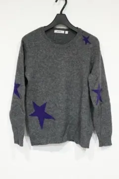 美品 NIKO AND ニコアンド 霜降りグレー ウール ニット セーター